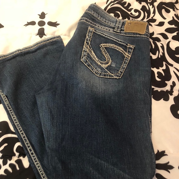 silver twisted jeans